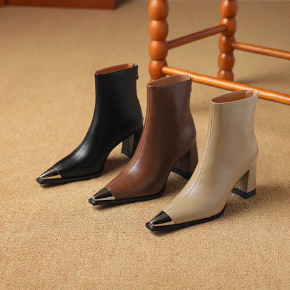 Women's Ankle Boots Toe Cap