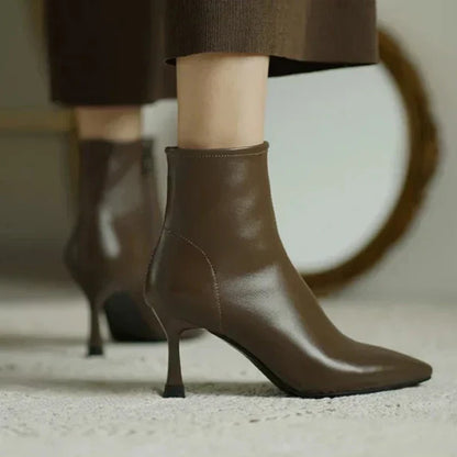 Women's Pointed Toe Ankle Boots Heel Style