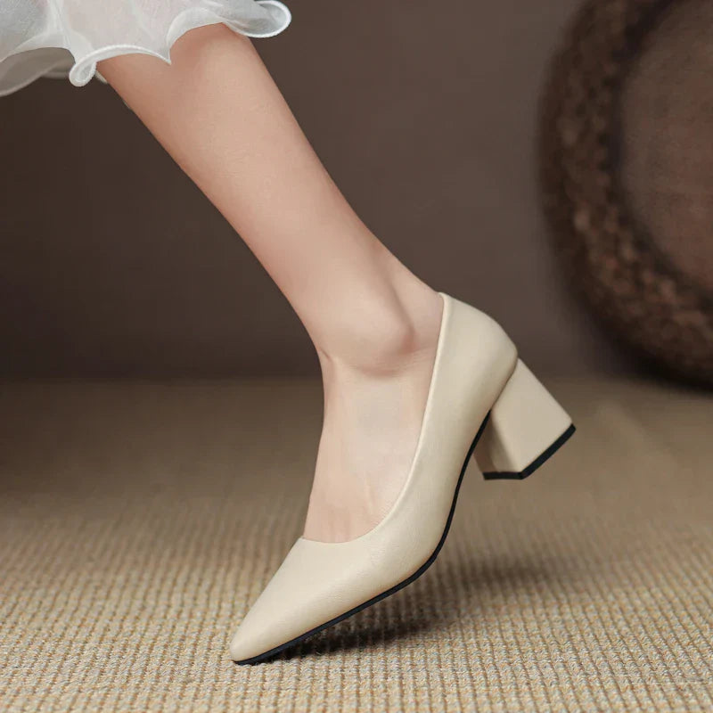 Orlena Leather Heels