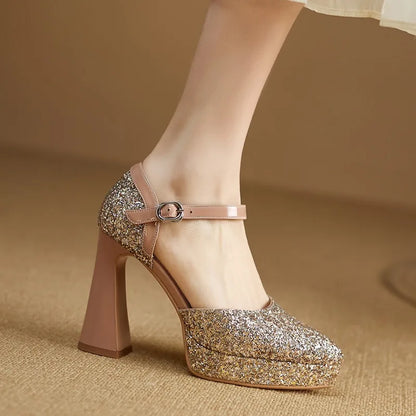 Women's Sparkle Platform Pumps