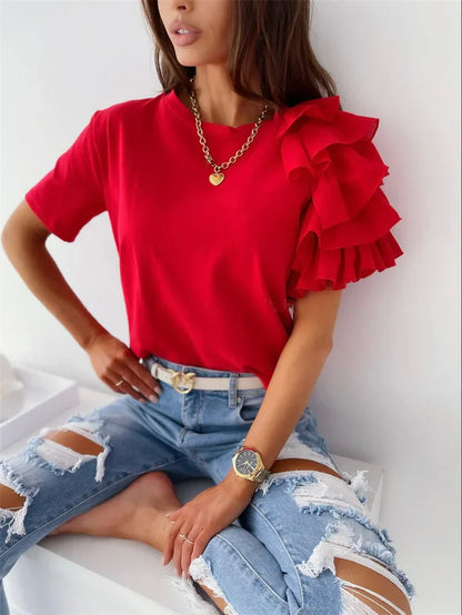 Women's Ruffle Sleeve - Fashinoza
