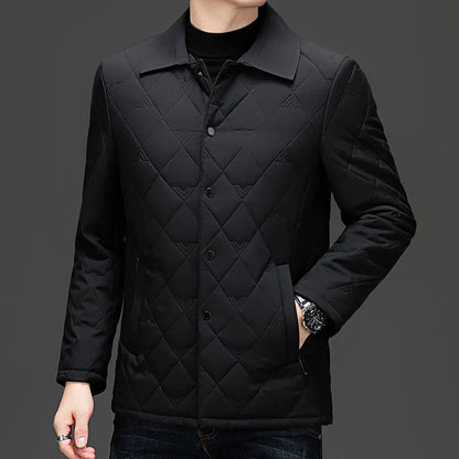 Tomston Men's Quilted Diamond Pattern Jacket