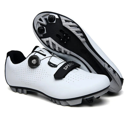 Unisex Mountain Bike Cycling Shoes Self-Locking Breathable Road Bicycle Flat Sneakers