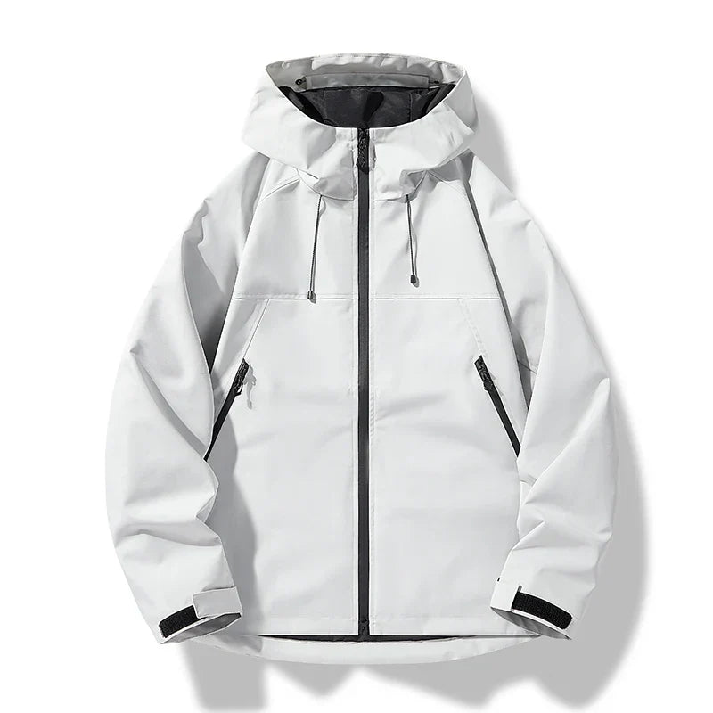 Luke | Men Spring Hooded Zip Front Jacket