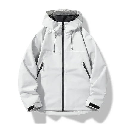 Luke | Men Spring Hooded Zip Front Jacket
