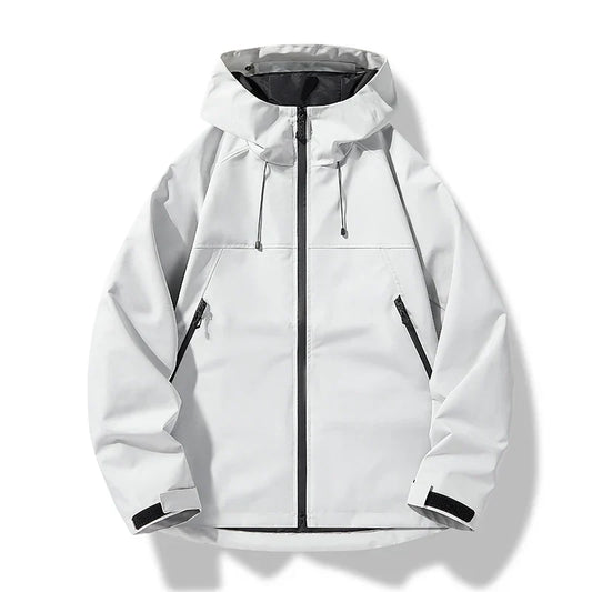 Luke | Men Spring Hooded Zip Front Jacket