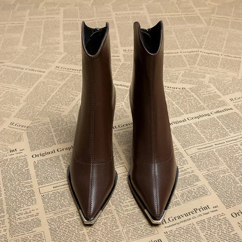 Beatrice | Women’s Spring Pointed Toe Block Boots