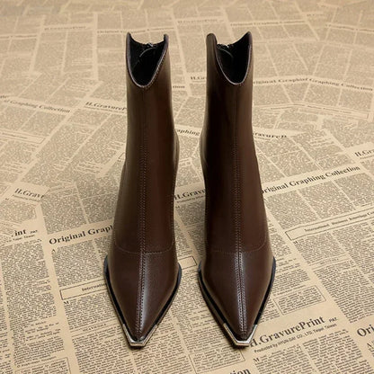 Beatrice | Women’s Spring Pointed Toe Block Boots