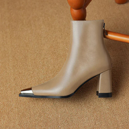 Women's Ankle Boots Toe Cap