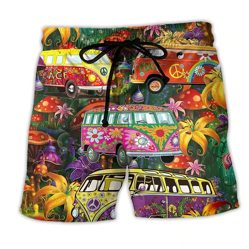 Men's Swim Shorts Bold Color Block - Fashinoza