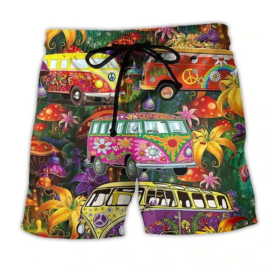 Men's Swim Shorts Bold Color Block - Fashinoza