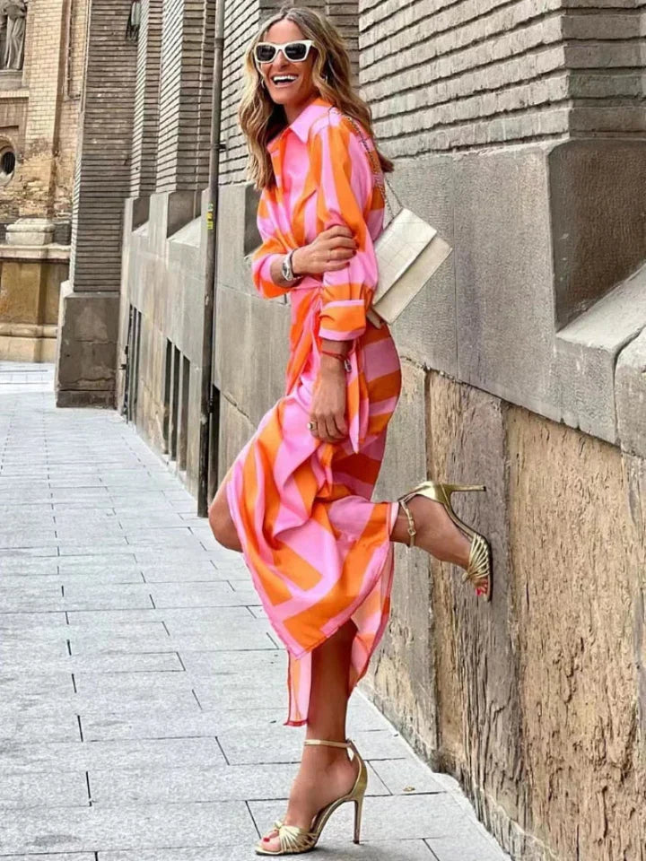 Women's Summer Dress Colorful Floral - Fashinoza