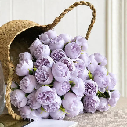 Silk Peony Bouquet
