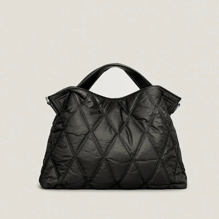 Women's Quilted Slouchy Tote Bag Everyday - 
Fashinoza
