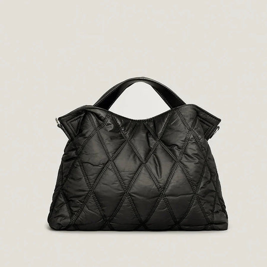 Women's Quilted Slouchy Tote Bag Everyday - 
Fashinoza
