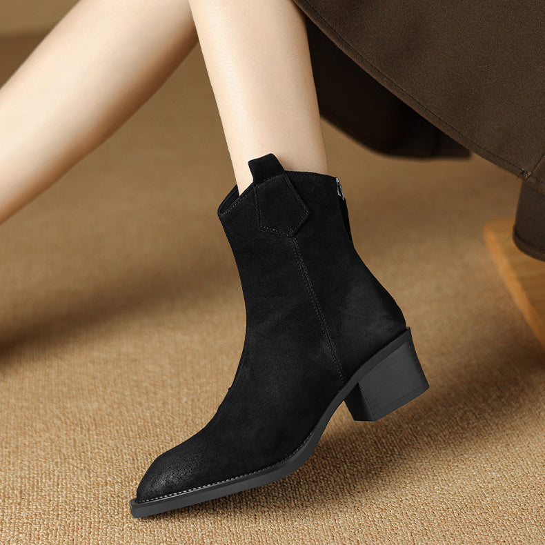 Women's Ankle Boots Block Heel Design