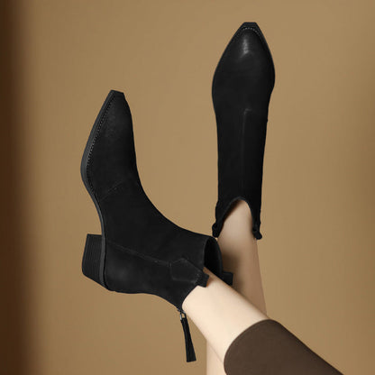 Women's Ankle Boots Block Heel Design