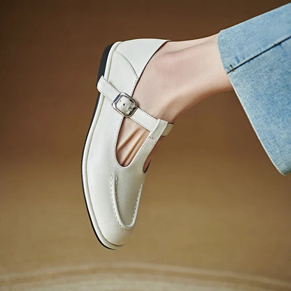 Women's Mary Jane Flats Low Heel Round Toe