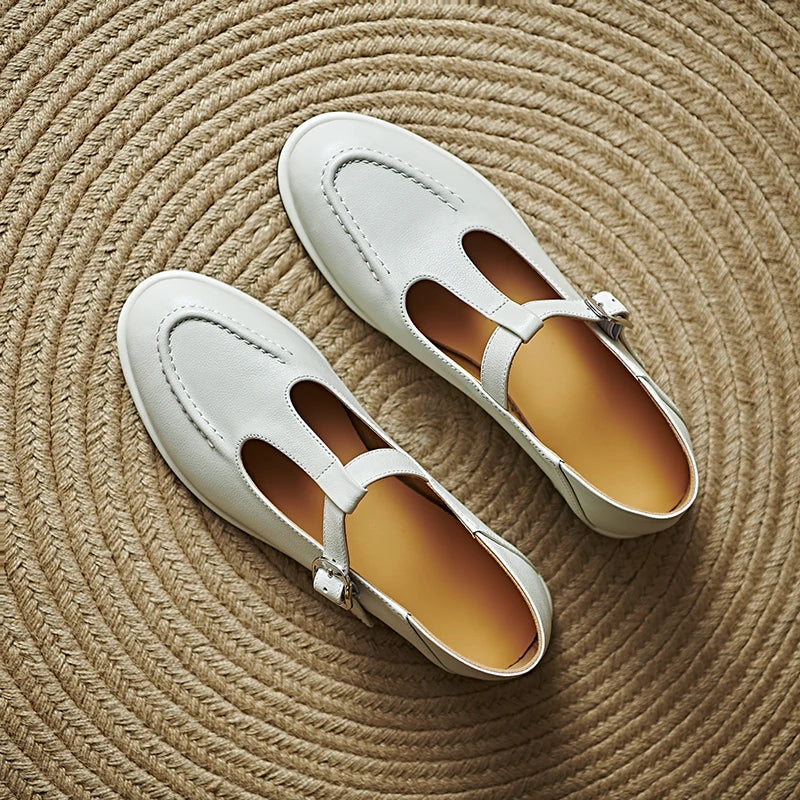 Women's Mary Jane Flats Low Heel Round Toe