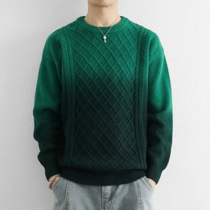 Gradient Diamond Knit Sweater