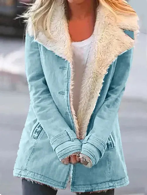 Women's Winter Jacket Cozy Warm - 
Fashinoza
