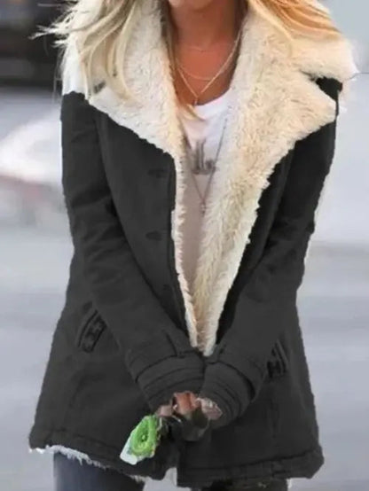 Sherpa-Lined Fleece Jacket for Women – Cozy & Chic Winter Style 3