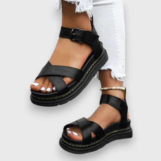 Women's Adjustable Teal Sandals - Fashinoza