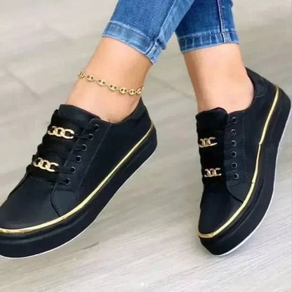 Casual Chain Detail Sneakers
