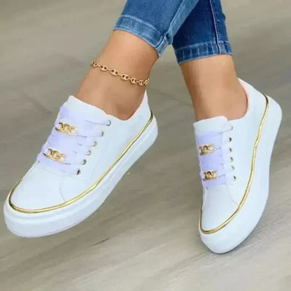 Casual Chain Detail Sneakers