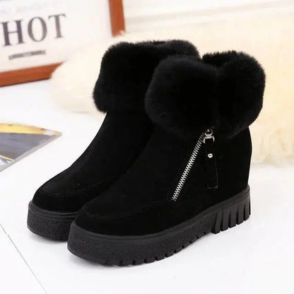 Short Winter Boots for Women – Stylish & Comfortable with Integrated Heel