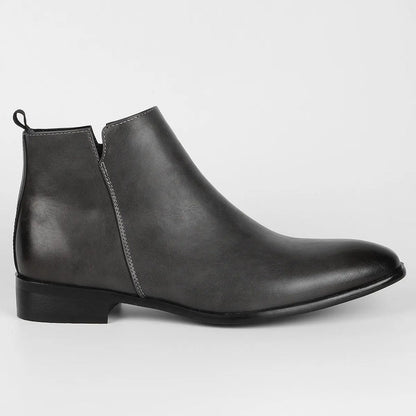 Men’s Sleek Side-Zip Ankle Boots