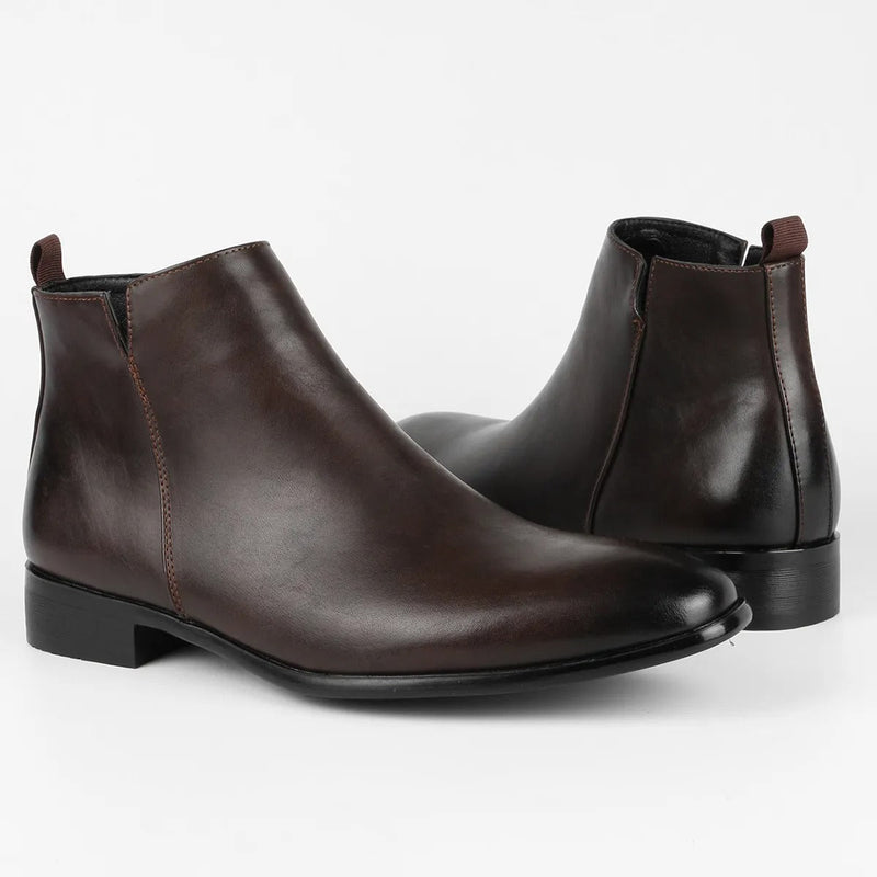 Men’s Sleek Side-Zip Ankle Boots