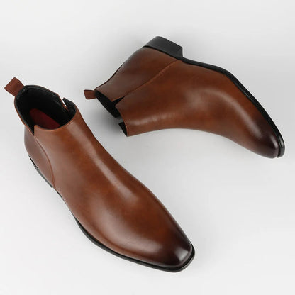 Men’s Sleek Side-Zip Ankle Boots