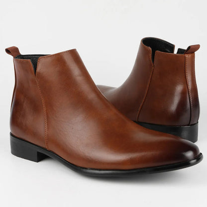 Men’s Sleek Side-Zip Ankle Boots