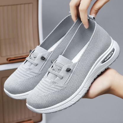 Orthopedic Walking Shoes for Women with Arch Support and Breathable Flyknit Mesh