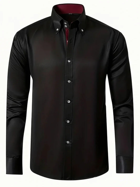 Men's Slim Fit Dress Shirt - Fashinoza