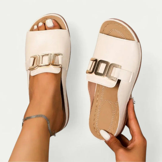 Women's Slip-On Sandals Comfortable Versatile - 
Fashinoza