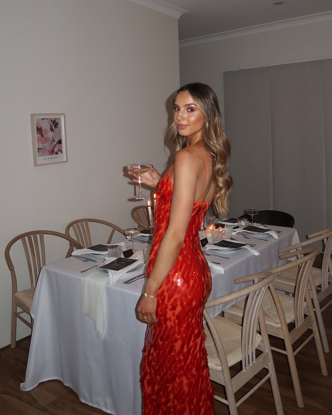 Women's Backless Sequin Dress For Wedding Guest