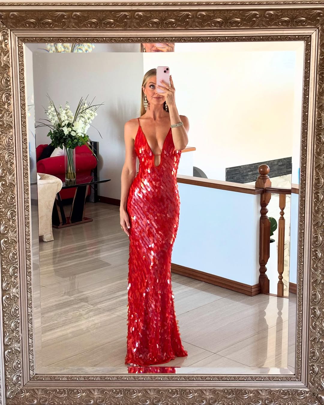 Women's Backless Sequin Dress For Wedding Guest
