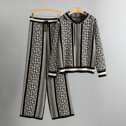 Women's 2 Piece Geometric Pattern Set
