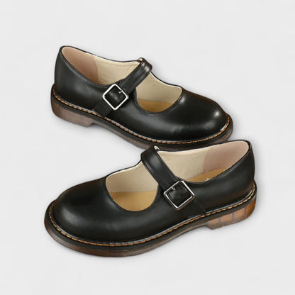 Women's Flat Mary Jane Shoes Buckle Strap