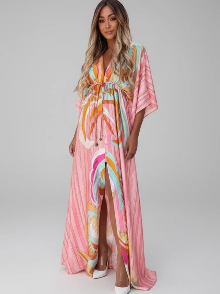 Women's Split Thigh Maxi Dress - Fashinoza
