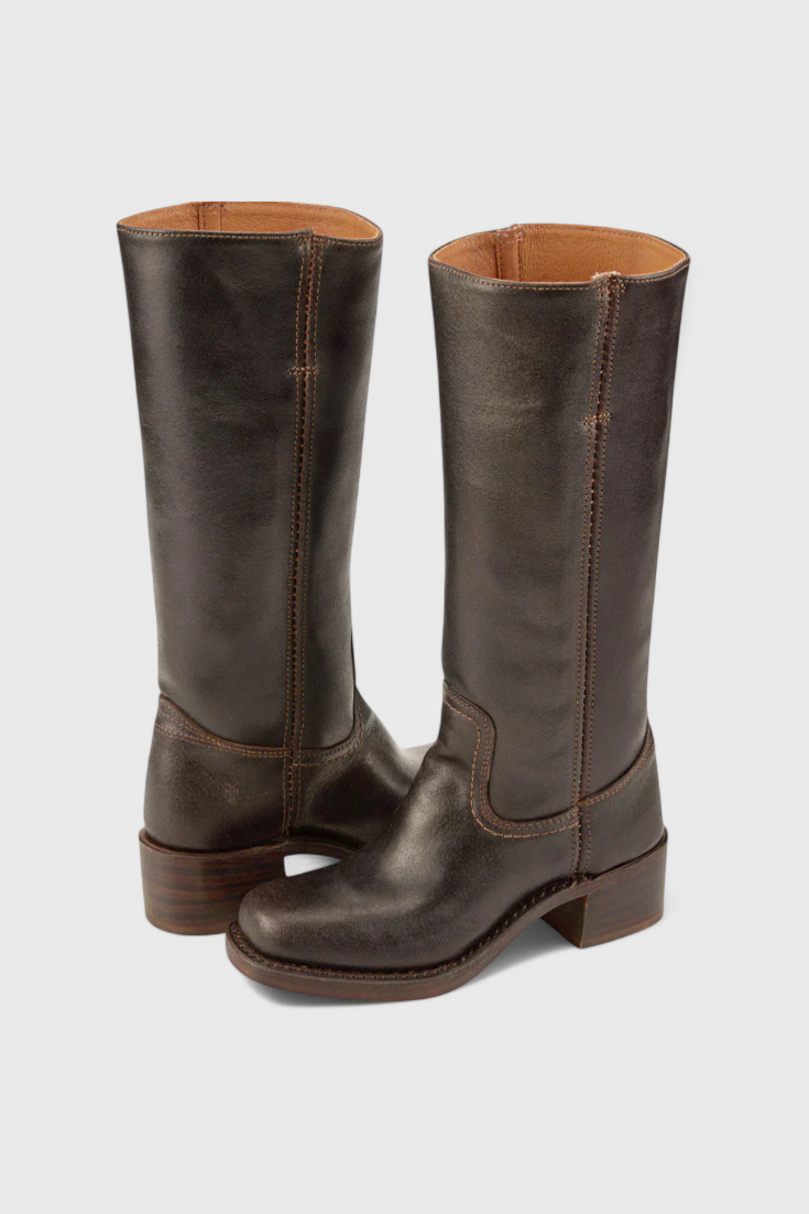 Amelia | Women Winter Block Heel Knee Boots
