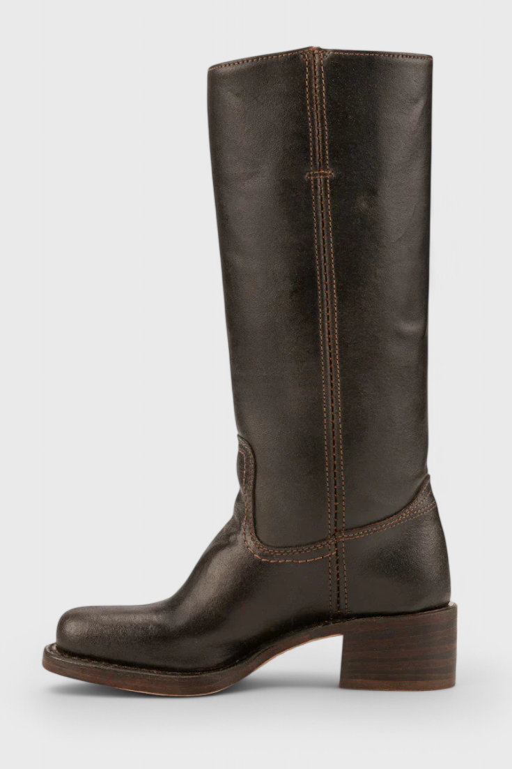 Amelia | Women Winter Block Heel Knee Boots