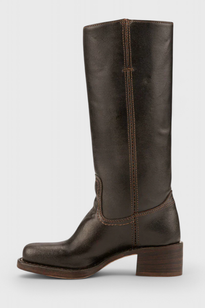 Amelia | Women Winter Block Heel Knee Boots