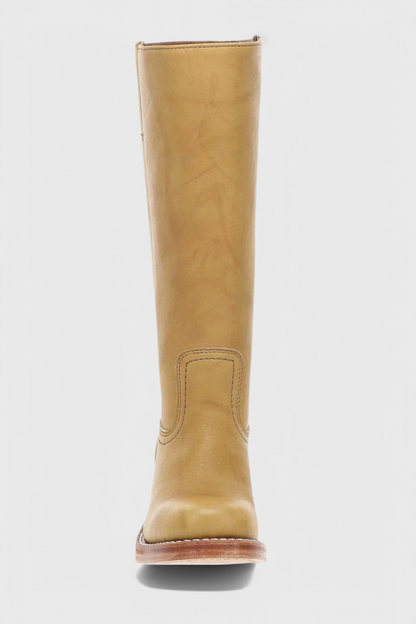 Ella | Women’s Leather Knee-High Boots with Heels Caliboot