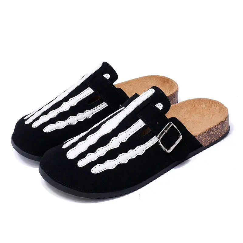 Men's Striped Cork Clogs Comfortable Footwear - 
Fashinoza