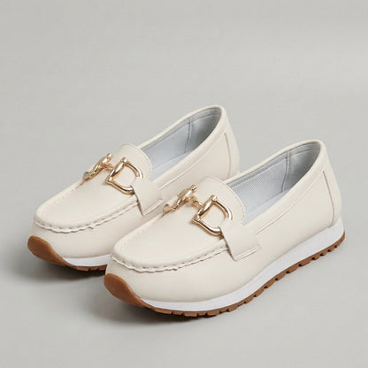 Slip-On Loafers Platform Sole Signature Buckle