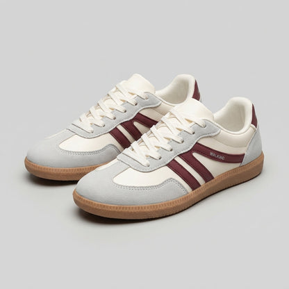 Low- Lace-Up Sneakers Signature Striped Detail