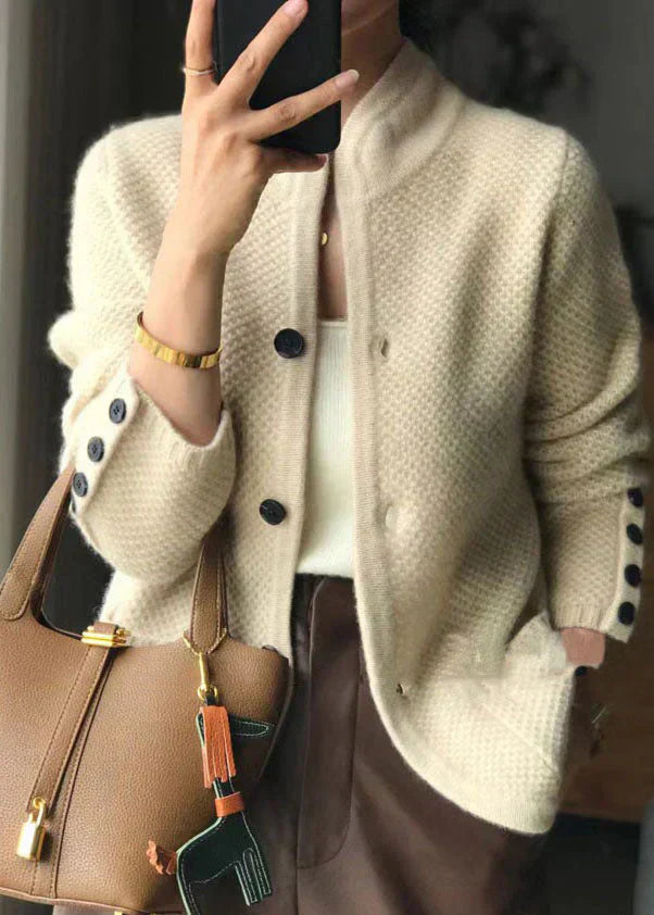 Women's Elegant Button Cardigan - Fashinoza